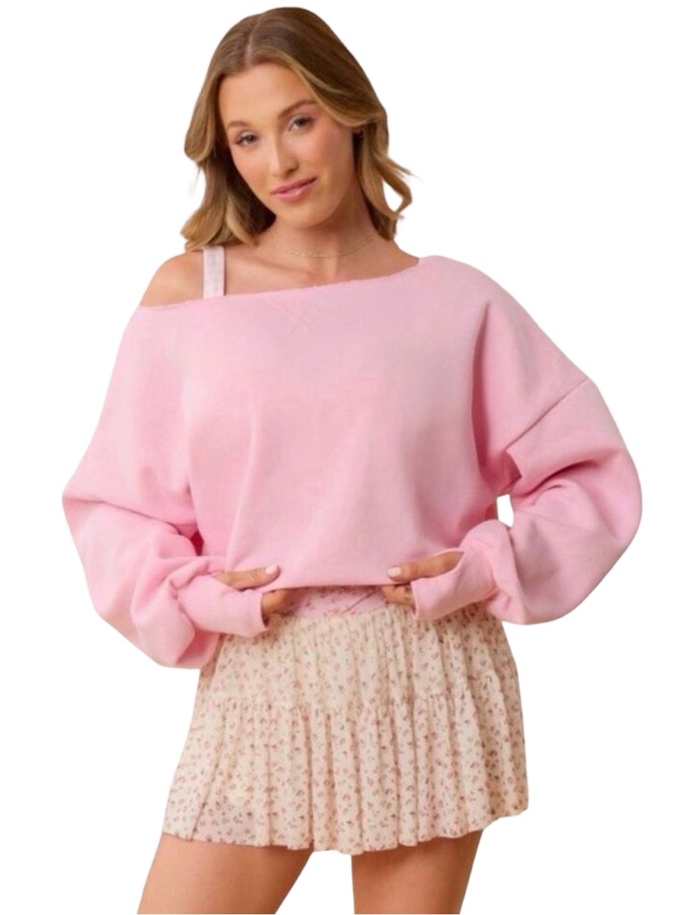 Blogilates Dance Studio Sweatshirt - Size Large - Pink